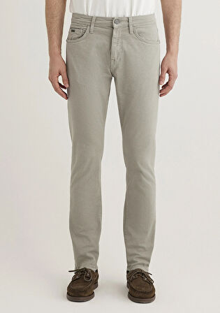 Jake Mavi Black Sisli Gri Gabardin Pantolon 0042286582