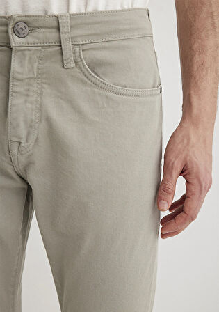 Jake Mavi Black Sisli Gri Gabardin Pantolon 0042286582