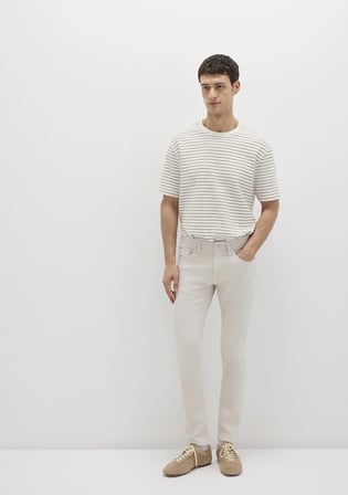 Jake Ekru Comfort Gabardin Pantolon 0042222763