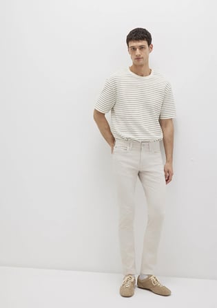 Jake Ekru Comfort Gabardin Pantolon 0042222763