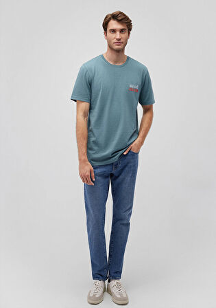 Mavi Jeans Baskılı Yeşil Tişört 066841-71863