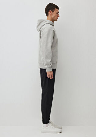 Kapüşonlu Gri Basic Sweatshirt 0S10190-80196