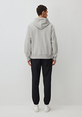 Kapüşonlu Gri Basic Sweatshirt 0S10190-80196