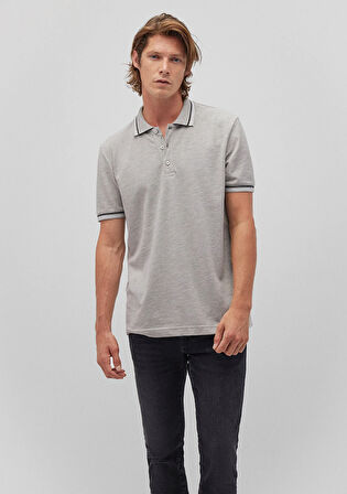 Gri Polo Tişört 0612291-80196