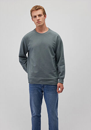 Bisiklet Yaka Yeşil Sweatshirt 0S10161-71577