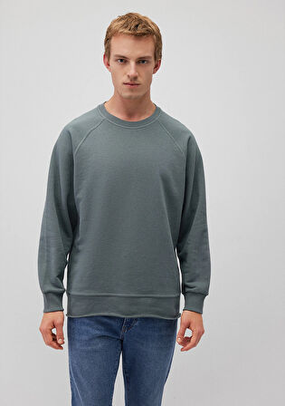 Bisiklet Yaka Yeşil Sweatshirt 0S10161-71577