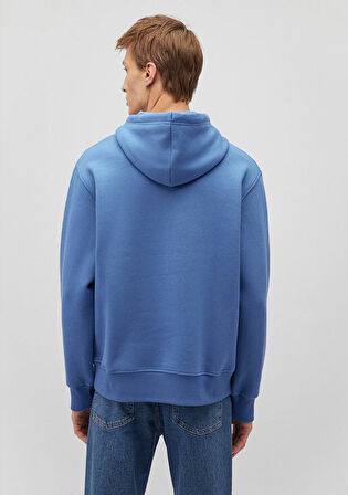Mavi Logo Nakışlı Kapüşonlu Mavi Sweatshirt 065809-70872