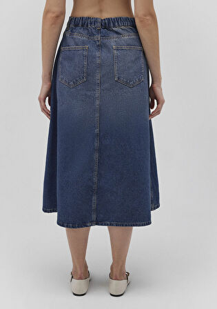 Midi Denim Etek 1310566-82052