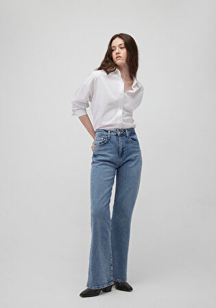Victoria Mavi Premium Puslu Açık Mavi Jean Pantolon 101072-88212