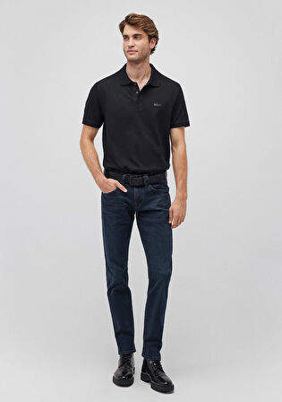 Jake Lux Black Puslu Vintage Koyu Mavi Jean Pantolon 0042287868