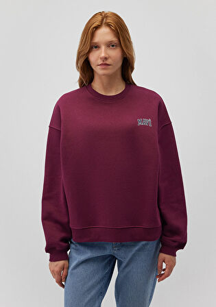 Mavi Logo Baskılı Mor Sweatshirt 1611600-87830