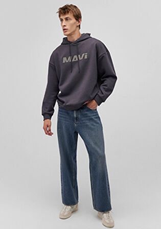 Mavi Baskılı Antrasit Sweatshirt 0S10202-70087