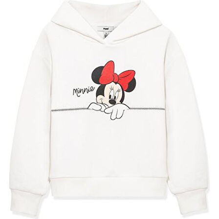MINNIE BASKILI KAPÜŞONLU SWEATSHIRT