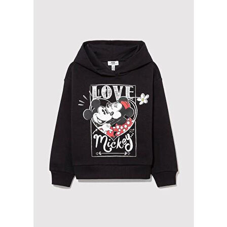 MINNIE BASKILI KAPÜŞONLU SWEATSHIRT