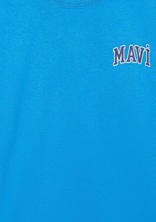 Mavi Logo Baskılı Mavi Tişört 6610200-83865