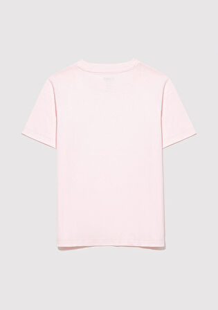 Organik Pamuklu Pembe Basic Tişört 7610197-88133