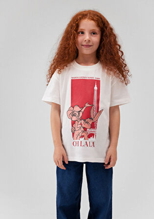 Bugs Bunny Baskılı Beyaz Tişört 7610250-70057