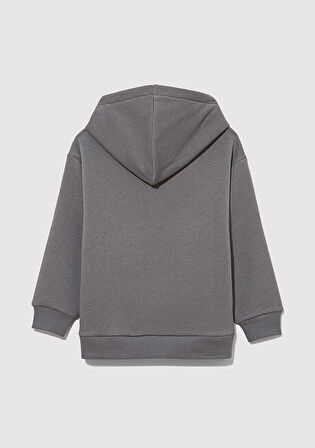 Şirinler Baskılı Gri Sweatshirt 6S10085-80017