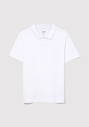 Beyaz Polo Tişört 6610216-620