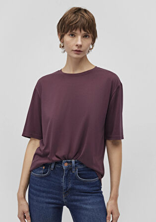 TENCEL TM Mor Modal Basic Tişört 1611897-70664