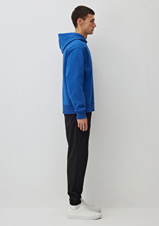 Kapüşonlu Mavi Basic Sweatshirt 0S10190-70894