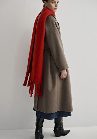 Püsküllü Kırmızı Atkı 1912844-82677