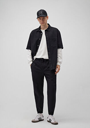 Siyah Jogger Pantolon 0010190-900