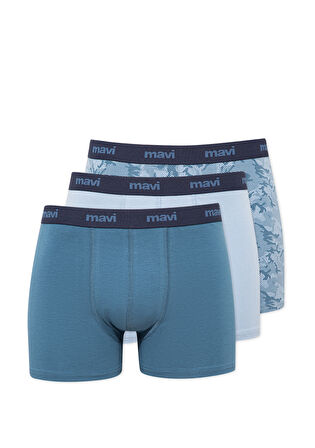 3lü Mavi Boxer 0910615-83077