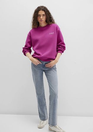 Mavi Logo Baskılı Pembe Sweatshirt 1611656-70943