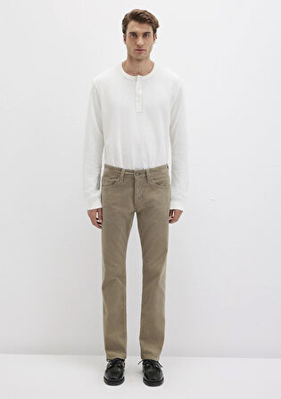 Martin Koyu Bej Kadife Pantolon 0037888246