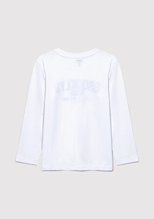 Brooklyn Baskılı Beyaz Tişört 6610223-620