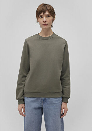Bisiklet Yaka Yeşil Sweatshirt 1S10183-70121