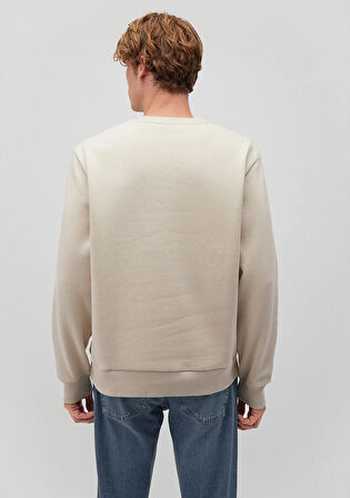 Bisiklet Yaka Bej Basic Sweatshirt 0S10276-70322