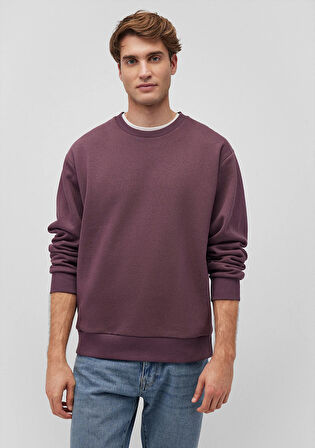 Bisiklet Yaka Mor Basic Sweatshirt 0S10276-70260