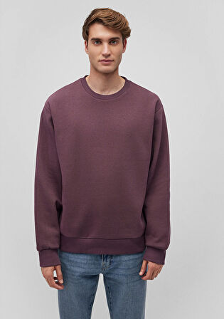 Bisiklet Yaka Mor Basic Sweatshirt 0S10276-70260