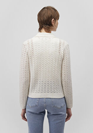 Polo Yaka Beyaz Kazak 1710559-70057