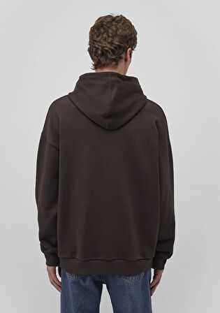 Rick and Morty Baskılı Kahverengi Sweatshirt 0S10293-88615