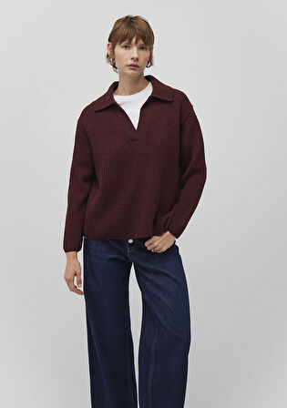 Polo Yaka Bordo Kazak 1710588-70434