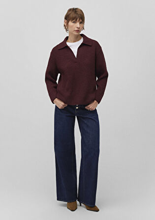 Polo Yaka Bordo Kazak 1710588-70434