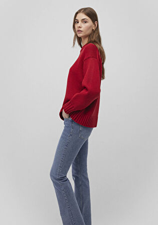 Bisiklet Yaka Kırmızı Kazak 1710516-88609