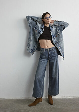 Siena Iconic Puslu Indigo Mavisi Jean Pantolon 1010763-88582