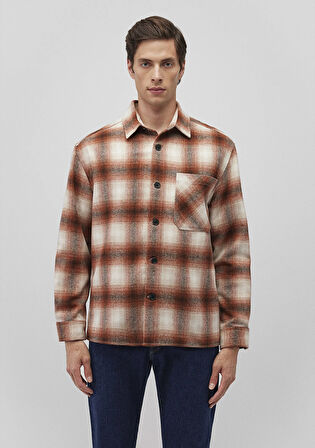 Kareli Kahverengi Gömlek 0211242-88653