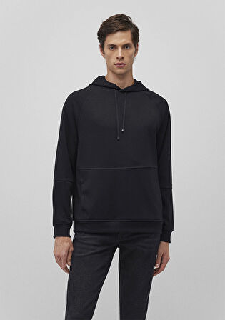Kapüşonlu Siyah Sweatshirt 0S10250-900