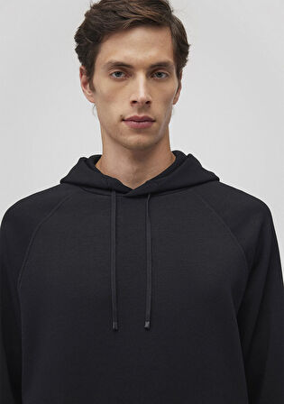 Kapüşonlu Siyah Sweatshirt 0S10250-900