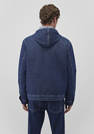 Eddie Kolej Koyu Mavi Denim Jean Ceket 0110411-88556
