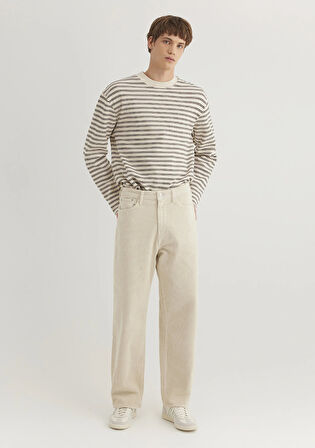 Atlanta Street Ekru Kadife Jean Pantolon 0010305-89111