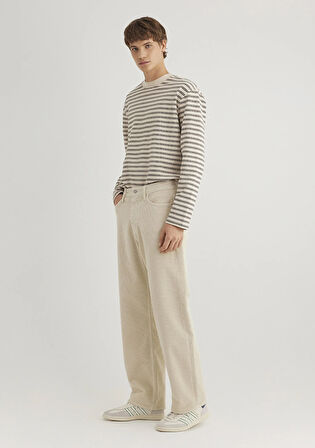 Atlanta Street Ekru Kadife Jean Pantolon 0010305-89111