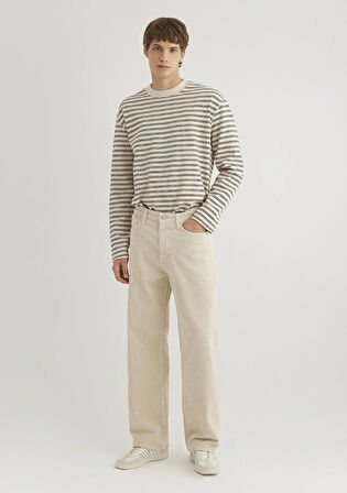 Atlanta Street Ekru Kadife Jean Pantolon 0010305-89111