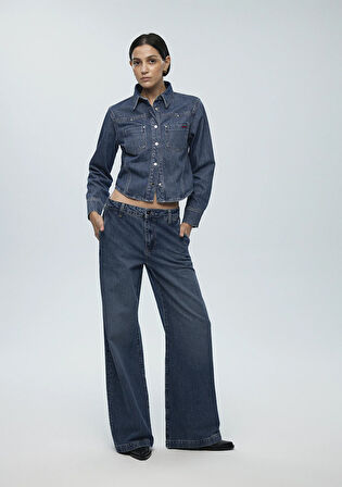Karen Iconic Vintage Koyu Mavi Jean Pantolon 1010742-89118