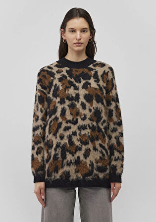 Leopar Baskılı Kazak 1710611-88691